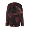 thumbnail image 4 of Halloween Cardigan Sweaters for Women Cute Halloween Party Graphic Womens Sweaters Cardigan Knit Button Down Cropped Long Sleeve Fall Winter Holiday Soft Sweatshirt Tops Hot Pink XL, 4 of 6