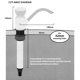 thumbnail image 5 of Bomba manual para fregadero de caravana, bomba de tambor manual, bomba manual de agua para fregadero de caravana, grifo para camping, remolque, autocaravana, RV (blanco), 5 of 5