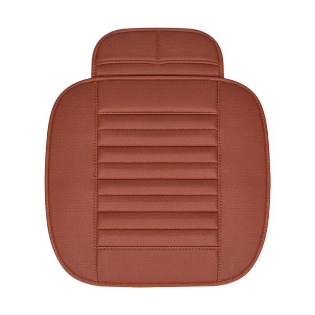 Cojín De Asiento De Coche De Cuero Pu Cojín De Asiento De Coche Delantero Protectores De Asiento De Coche Universales Antideslizantes Para Conductores Y Trabajadores De Oficina Eigraketly VI012426-02