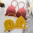 thumbnail image 5 of Women Simple Bra Thin Straps Wrapping Chest Front Buckle Wireless Bra Sports Cross Back Bra, 5 of 8