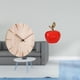 thumbnail image 2 of Reloj de pared redondo Reloj de pared de madera Reloj de pared de madera Estatua Escultura de fruta artificial Artesanía Figura de cerámica Decoración, 2 of 8
