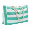 thumbnail image 1 of CNKOO Travel Bag Waterproof High Capacity Striped Side Pockets Smooth Zipper Storage Multi-purpose Shoulder Weekender Overnight Bag Travel Accessory, 1 of 11