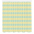 thumbnail image 2 of Ambesonne Ethnic Shower Curtain, Style Oval Shapes, 69"Wx70"L, Mint Green Yellow White, 2 of 4
