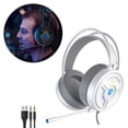 thumbnail image 1 of PSH-200 Auriculares Estéreo para Juegos con Cable Juego de Computadora Auriculares con Cancelación de Ruido en La Oreja con Micrófono Orejeras Suaves blanco Macarena Auriculares para juegos con cable, 1 of 6