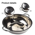 thumbnail image 5 of Food Party Hot Pot with Divider, Hotpot Cooker, Stainless Steel Fondue, 11x2.95 inch, 5 of 9