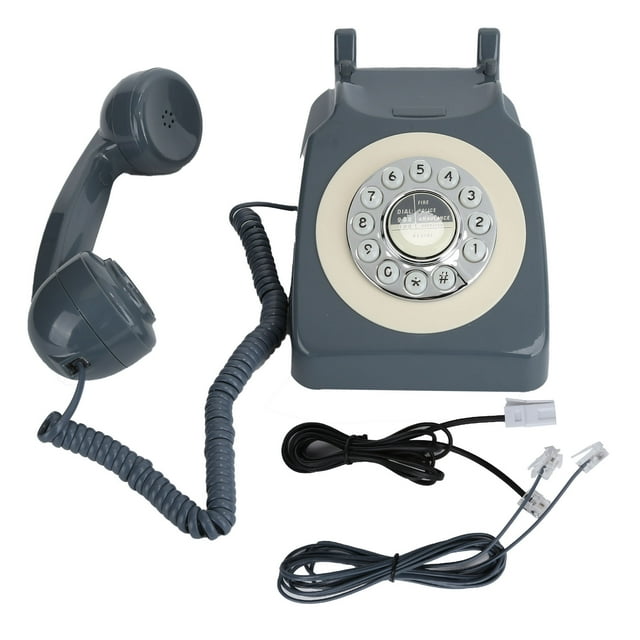 Ccdes Teléfono clásico con cable, teléfono retro Estilo pastoral Teléfono con cable Teléfono fijo europeo Vintag Teléfono fijo para oficina en casa Hotel