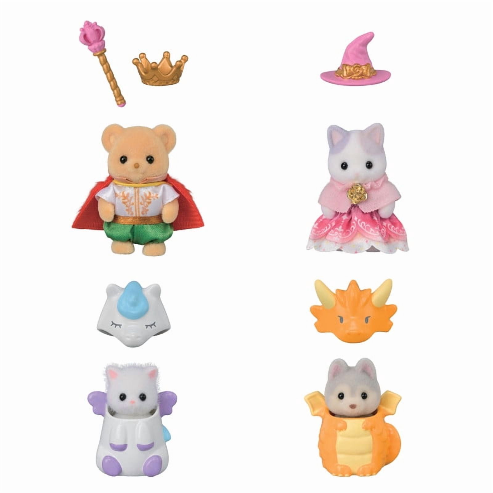 Calico Critters Fantastical Fairytale Friends Set, 4 Collectible Doll Figures with Accessories