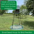 thumbnail image 5 of Songbird Essentials Bird Seed Catcher for Bird Feeders Wild Bird Seed Hoop 16 in, 5 of 8