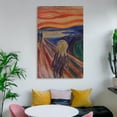 thumbnail image 6 of Edvard Munch Painting Poster The Scream (1) Wall Art Poster Gifts Bedroom Prints Home Decor Hanging Picture Canvas Painting Posters 24x36inch(60x90cm), 6 of 6