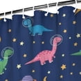 thumbnail image 3 of Dark Blue Space Dinosaur Pattern Shower Curtain 72"x84" ,Bathroom Decorative Shower Curtains Set with 12 Hooks,Modern Waterproof Washable Shower Curtain, 3 of 6