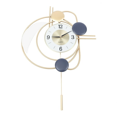Modern Wall Clock Wall Clock 27.95H Large Metal Hanging Clocks Silent Modern Art Home Decor