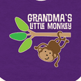 thumbnail image 4 of Inktastic Grandma's Little Monkey Grandchild Boys or Girls Baby Bib, 4 of 4