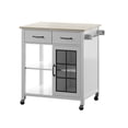 thumbnail image 3 of Twin Star Home 23.1 in. D Rolling Kitchen Cart, 3 of 7