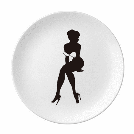 

Hot Bra Beautiful Woman Plate Decorative Porcelain Salver Tableware Dinner Dish