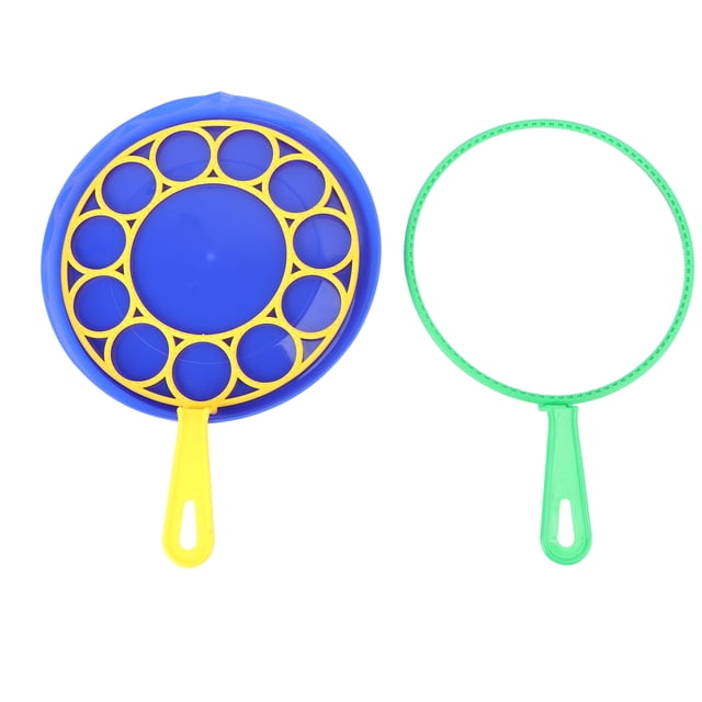 FELTECHELECTR Juego de 3 varitas para hacer burbujas para niños (1 plato + 2 aros)