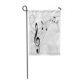 thumbnail image 1 of POGLIP Drapeau de Jardin avec Notes de Musique, Symbole de Notation Musicale, Bannière Décorative pour Maison 28x40 Pouces, 1 of 1