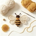 thumbnail image 4 of Yardvibe Bee Garden Cascade DIY Crochet Kit, Step-by-Step Tutorials with Soft Yarn & Hook for Beginners, Boho Macrame Window Home Decor Handmade Gift, 4 of 6