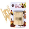 thumbnail image 2 of Norpro Party Picks 190 Two Prong Fork; Bamboo; 3-1/2 Inch Length x 1/4 Inch Width; Set Of 72, 2 of 7