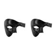 thumbnail image 2 of Wisewang Wide Application Half Face Mask For Various Occasions Half Face Masquerade Masks Made With Plastic Black brushed silver 2Set, 2 of 6