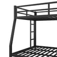thumbnail image 6 of Metal Full XL over Queen Bunk Bed, Space-Saving, Noise-Free Design for Teens and Adults, Black, 6 of 6