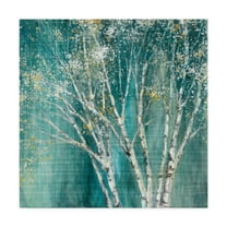 Trademark Fine Art 'Blue and Gold Birch' Canvas Art by Julia Purinton