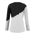 thumbnail image 3 of ICHUANYI Women's Tops Trendy Long Sleeve Henley T Shirts Printed Scoop Neck Ribbed Knit Basic Shirts Button Slim Fit Tees, 3 of 4