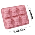 thumbnail image 3 of Mini Highland Cow Ice Mold, Highland Cow Silicone Mould– Cute 3D Ice for Drinks, Cocktails & Parties, Gifts for Animal Lovers & Entertaining Mini Highland Cow Ice Mold-Pink-1pc-A3, 3 of 7