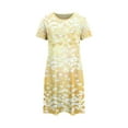 thumbnail image 3 of Kelon Nuisettes et Chemises de Nuit pour Femmes Grande Taille Robe de Nuit Décontractée pour Femmes Grande Taille Imprimé Cœur Manches Courtes Col Rond Extensibilité Moyenne Nuisette Ample Robe de Nuit de la Saint-Valentin, 3 of 4