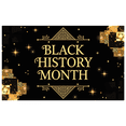 thumbnail image 2 of Black History Month Fist Raised Banner Celebration Decoration Poster Event Commemoration Wall Hanging Party Supplies Photography Backdrop, 2 of 8
