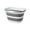 Gray-GY-home supplies, variant on LEFTHIGH Home 16L Collapsible Bucket Foldable Storage Container for Cleaning Camping Multi-Purpose Portable Space Saving Design with Handles for House and Outdoor Home Decor
