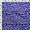 thumbnail image 4 of oneOone Cotton Poplin Twill Indigo Blue Fabric Abstract Stripe Craft Projects Decor Fabric Printed By The Yard 56 Inch Wide, 4 of 5