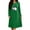 Green, variant on Women's Halloween Cute Print Lounge Dress Long Sleeve Crew Neck Casual Sleepwear Nightgown