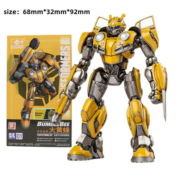 Transformer Toy Bumblebee figura de acción Mecha ensamblada sin pegamento modelo de deformación Robot juguetes hechos a mano colección de modelos Fivean unisex