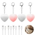 thumbnail image 4 of NUAHRHY 4pcs Purse Glow Heart Light for Inside Purse Keychain LED Automatic Sensor Night Purse Lights Love Wallet Tote bag Touch Sensing Light Handbag Mini Bag Lamp (2Pink Heart+2White Heart), 4 of 9