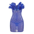thumbnail image 4 of Gspmoly Robe d'Été, Robe Moulante Unie Aguichant pour Femme, Robe Moulante Sans Manches à Col en V, Robes de Soirée pour Femmes Offres Prime, 4 of 6