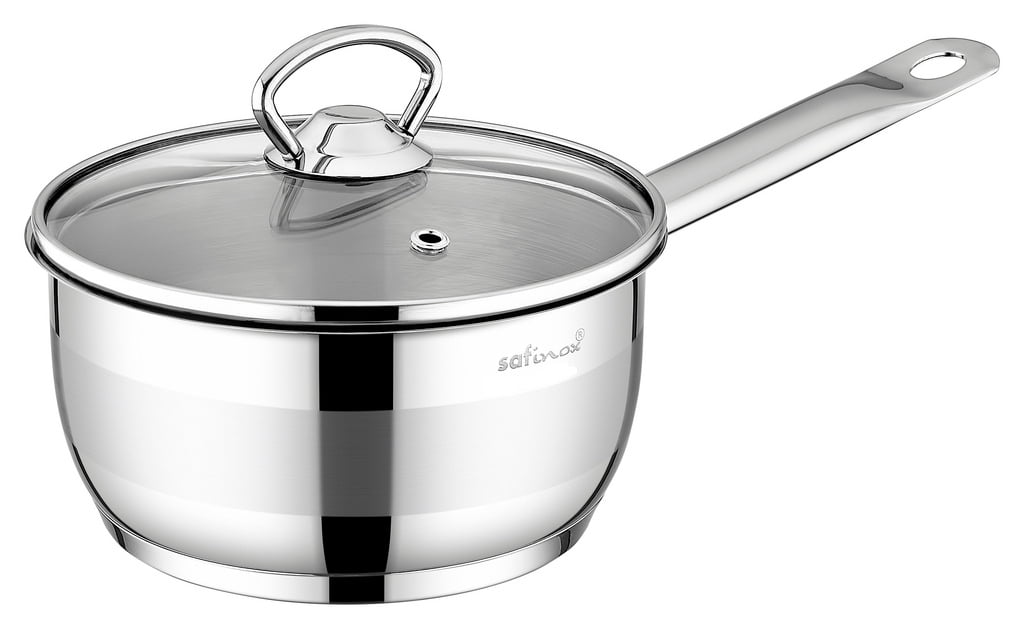 Details about   Pristine Stainless Steel Sandwich Base Dlx Sauce Pan with Glass Lid/14 cm 1L 