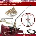 thumbnail image 1 of American Shifter  4L60 Shifter Kit Chrome 23 in. E Brake Cable Clevis Trim Kit Dipstick for DC8DE, 1 of 1