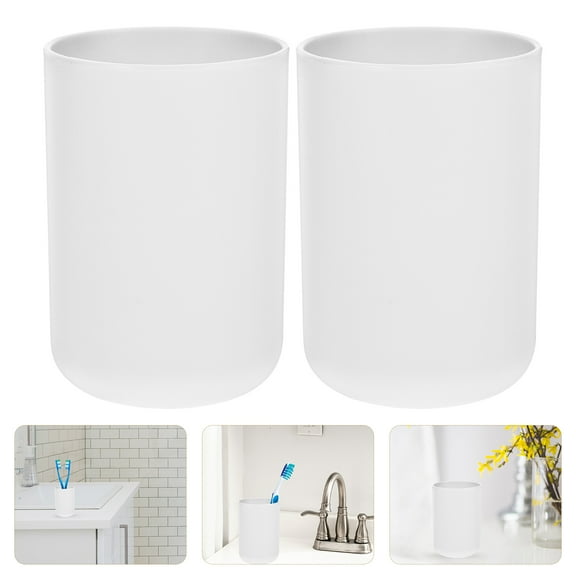 2pcs Bathroom Cups Reusable Tumblers Toothbrush Cup Mouthwash Water Tumbler Reusable Mug