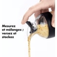 thumbnail image 2 of Coctelera compacta para aderezo - Coctelera para aderezo para ensalada - Botella transparente - Negro, 2 of 5