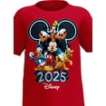 thumbnail image 2 of Disney Mickey & Friends 2025 Red Toddler Tee Shirt, 2T-4T (Unisex), 2 of 5