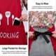 thumbnail image 5 of Waterproof Kitchen Apron Unisex Adjustable Apron Waterproof Chef Apron with 2 Pockets for Family Kit, 5 of 5