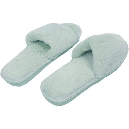 

PIKADINGNIS Women s slippers Simple slip-on slippers Leopard slippers Plush slippers Open-toe home sandals Summer slippers