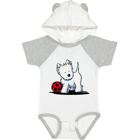 

Inktastic Westie with Ball Gift Baby Boy or Baby Girl Bodysuit