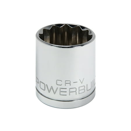 

Powerbuilt 1/2 Inch Drive x 1-1/16 Inch 12 Point Shallow Socket - 642008