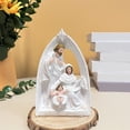 thumbnail image 3 of Milue Christmas Nativity Figurines Nativity Scene Statue with Stable Holy Family, 3 of 10