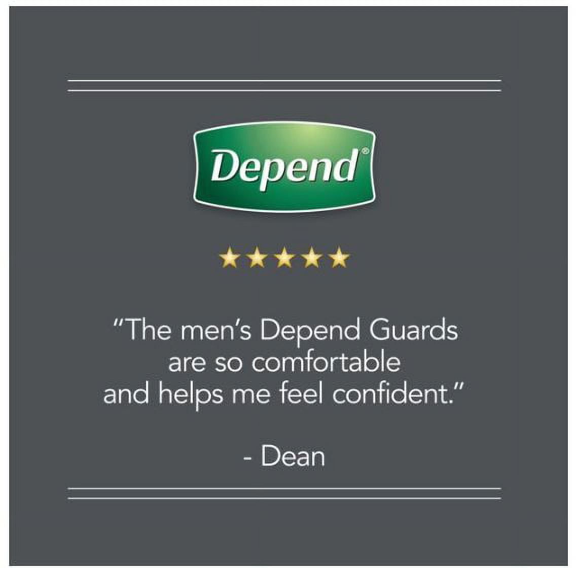 Depend Incontinence GuardsBladder Control Pads for Men, Maximum, 52 Count