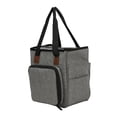 thumbnail image 4 of yuksok Portable Knitting Bag Embroidery Carrying Craft Tools Prevent Tangling Tote Wool gray, 4 of 9