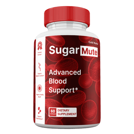 SugarMute Capsules, Official Supplement, Maximum Strength Blood Support Pills All Natural, 30 Day Supply (1 pack)