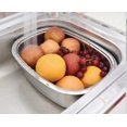 thumbnail image 5 of Stainless Steel Dishpan Basin Portable Tub Rack for Kitchen Utensils Storage - Rounded Rectangle Design, 5 of 7