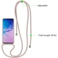 thumbnail image 3 of Crossbody Case for Samsung Galaxy S10 with Lanyard Strap Adjustable Rope Liquid Silicone Soft Cover Pink, 3 of 10